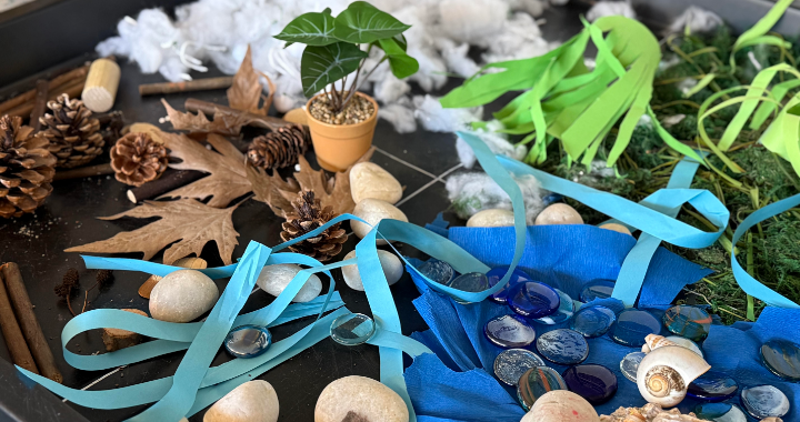 A story brought alive with open-ended loose parts