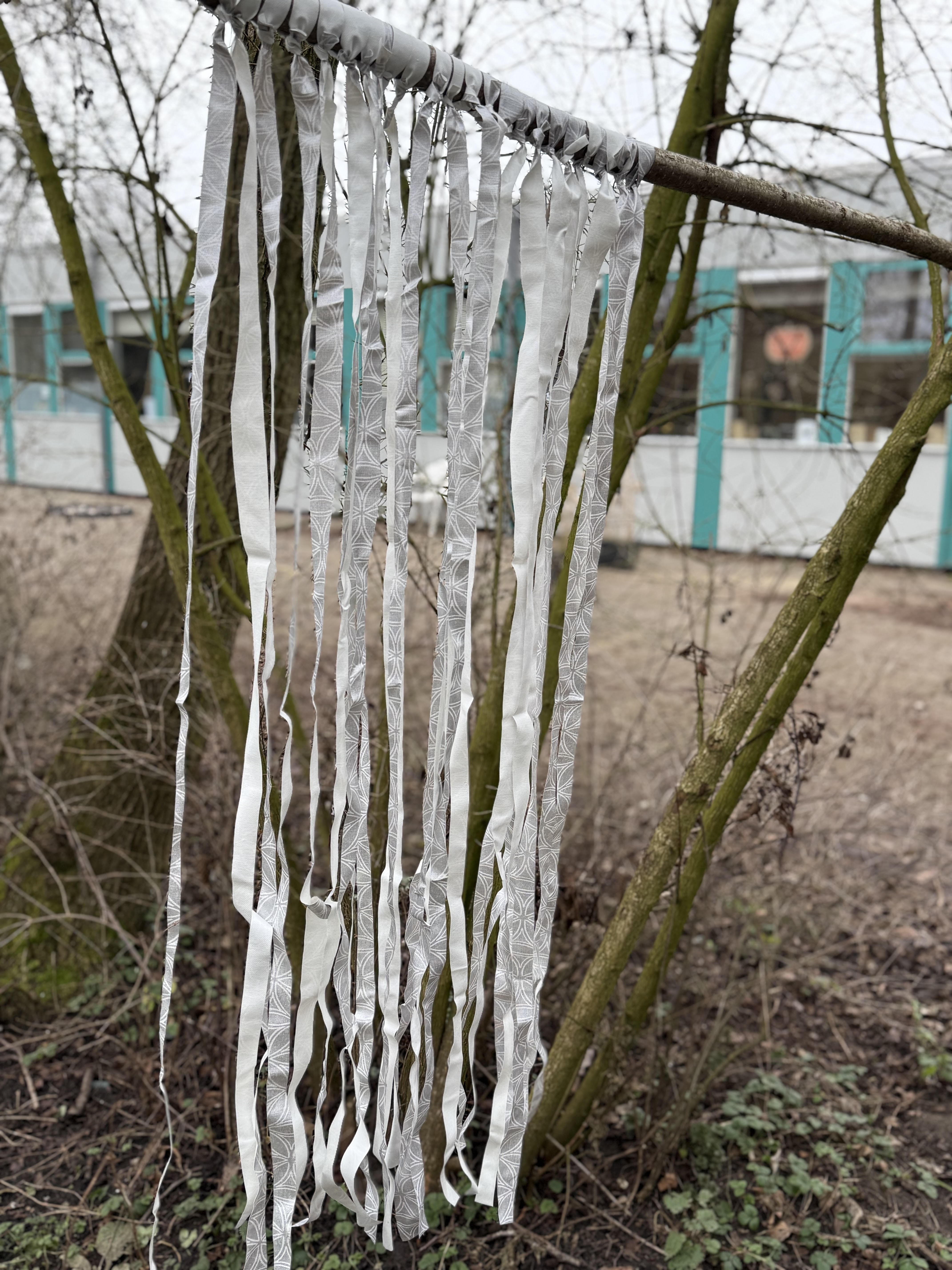 Outdoor learning — pretending to be lost in a snowstorm